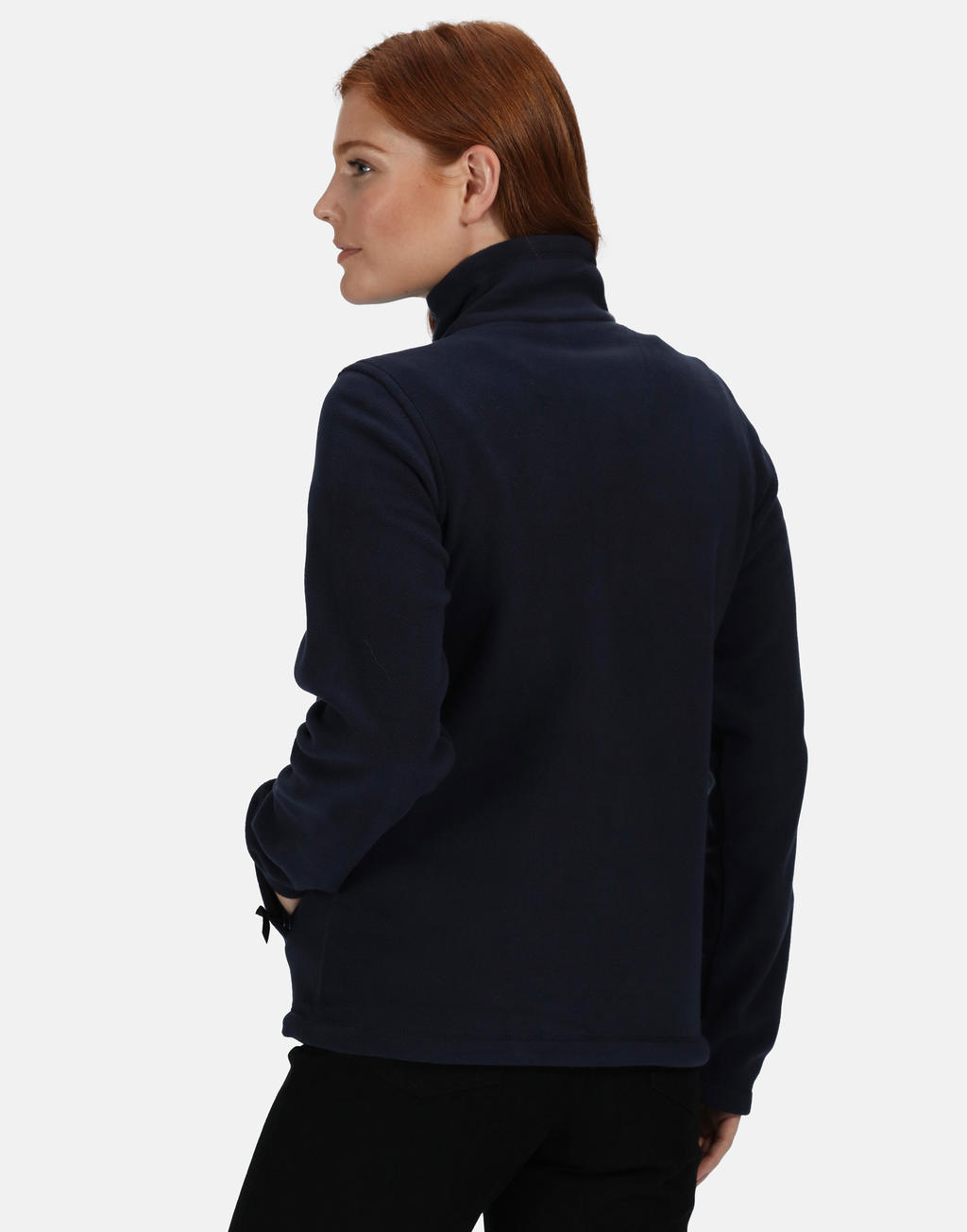  Womens Micro Full Zip Fleece in Farbe Black
