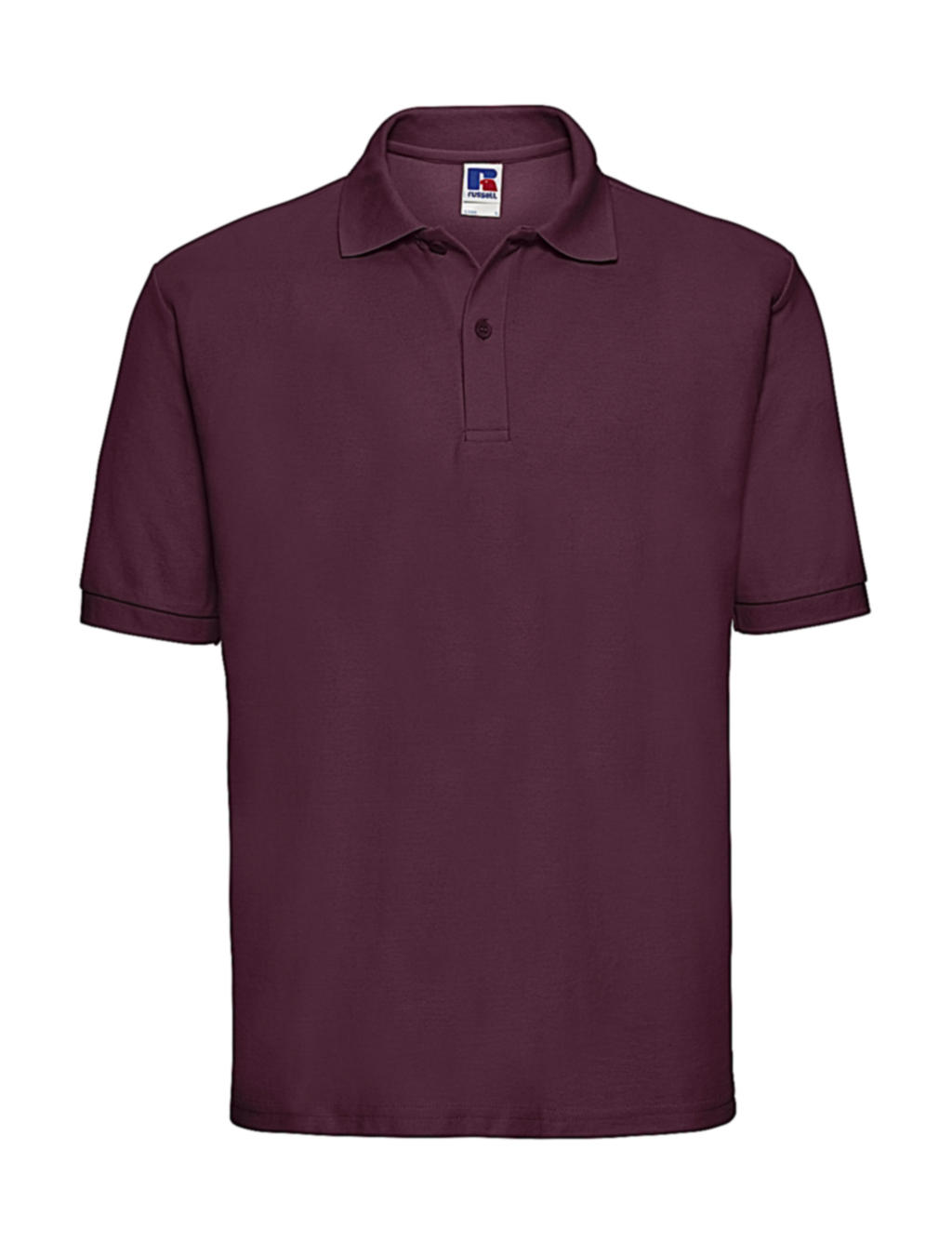  Mens Classic Polycotton Polo in Farbe Burgundy